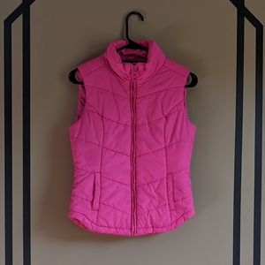 Aeropostale Junior's Sm Pink Puff Vest